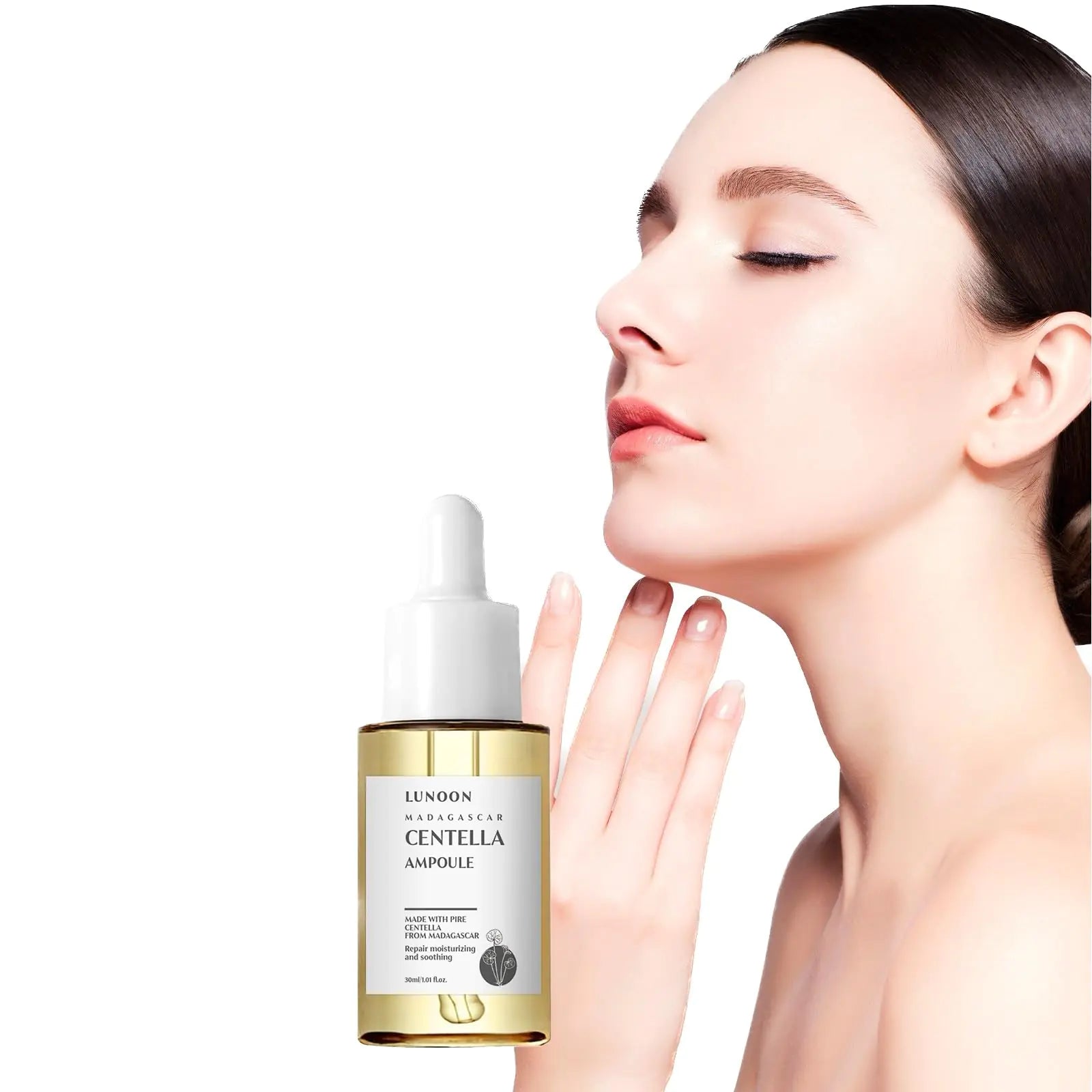 30 ML Centella Asiatica Ampoule Facial Serum，Soothing Care Hypoallergenic Hydrating Centella Asiatica Extract Face Serum. (1 Pcs)