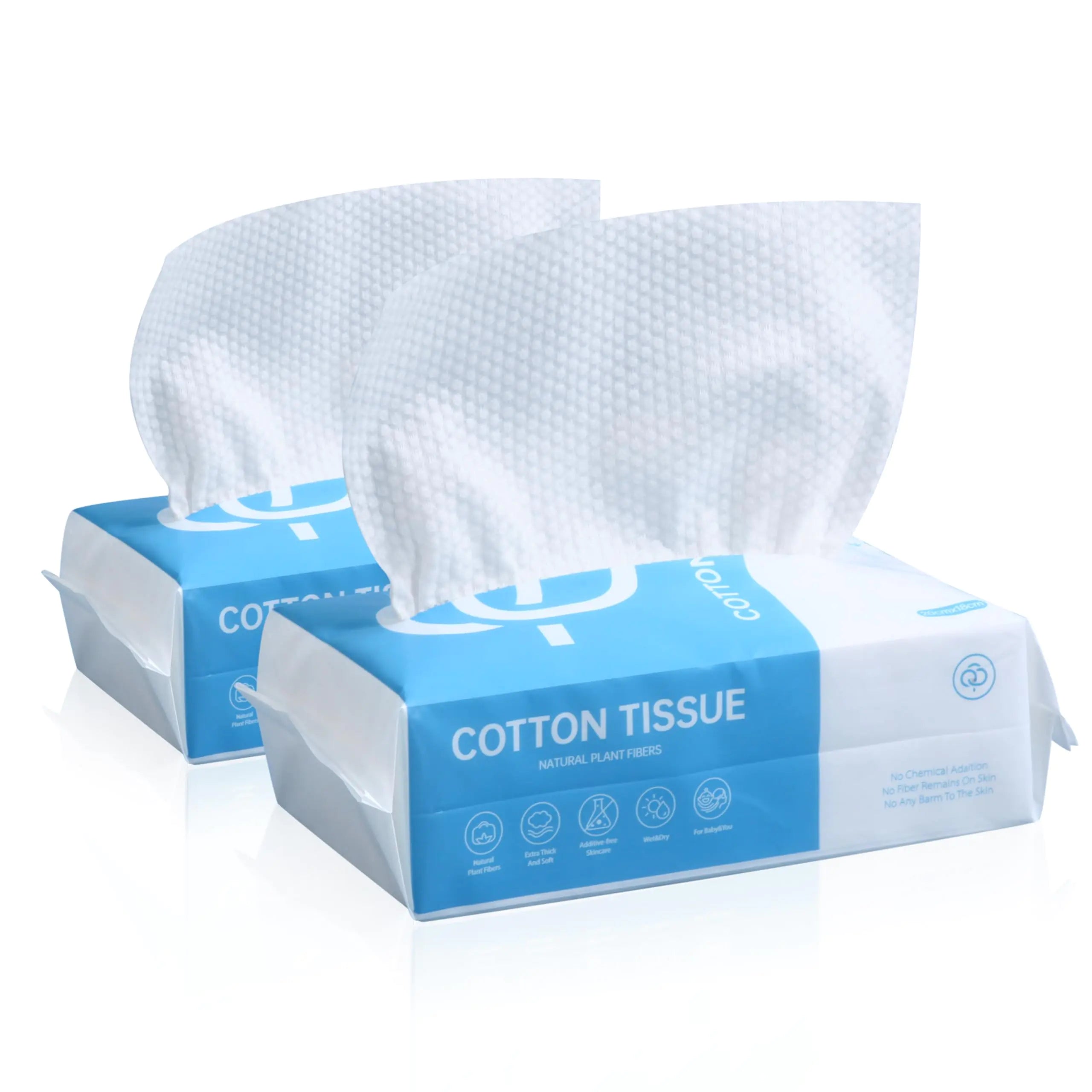 Face Towels 120 Count Face Towelettes Disposable for Sensitive Skin Soft Cotton Face Wash Cloths for Cleansing Skincare and Makeup Remover