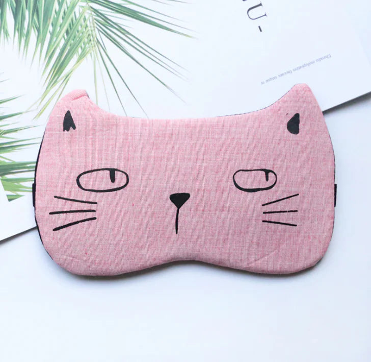 Cat Eye Mask, Sleep Eye Protector, Cold Compress Mask