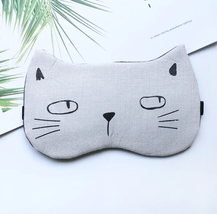 Cat Eye Mask, Sleep Eye Protector, Cold Compress Mask