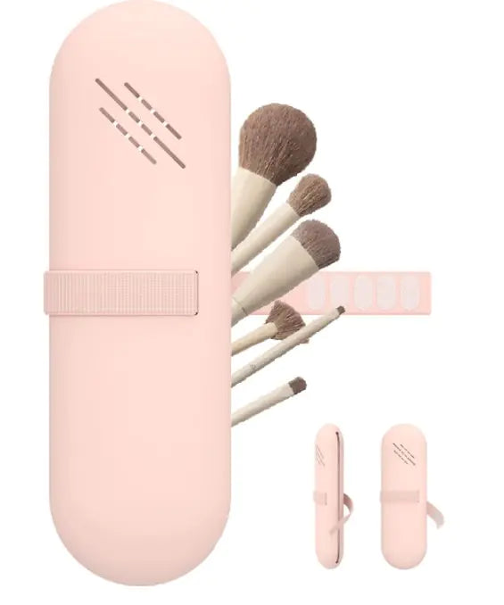Travel Makeup Brush Holder and Organizer Bag for Women