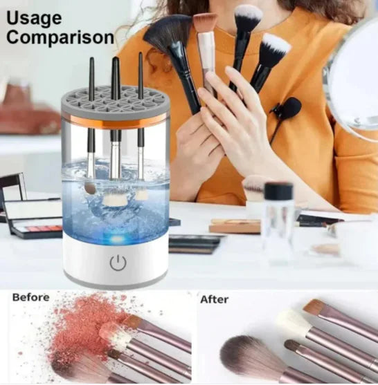 Automatic Makeup Brush Cleaner