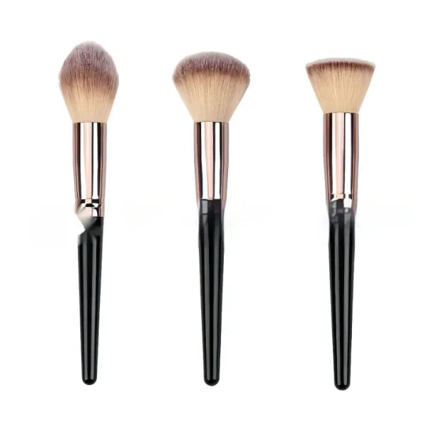 Black Makeup Brush Set – Face & Eyes