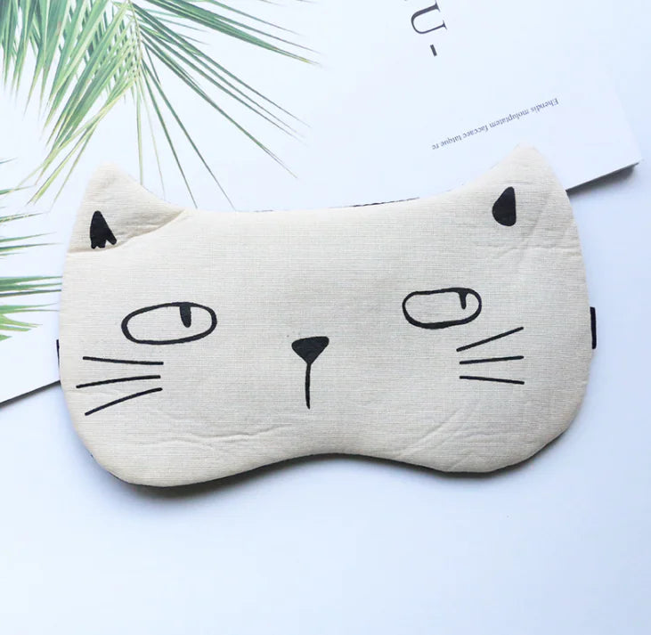 Cat Eye Mask, Sleep Eye Protector, Cold Compress Mask