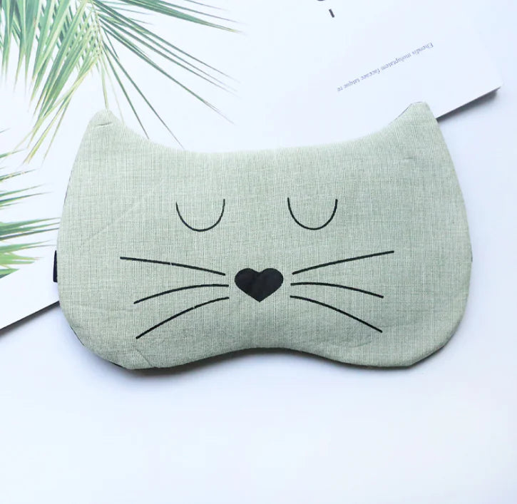 Cat Eye Mask, Sleep Eye Protector, Cold Compress Mask