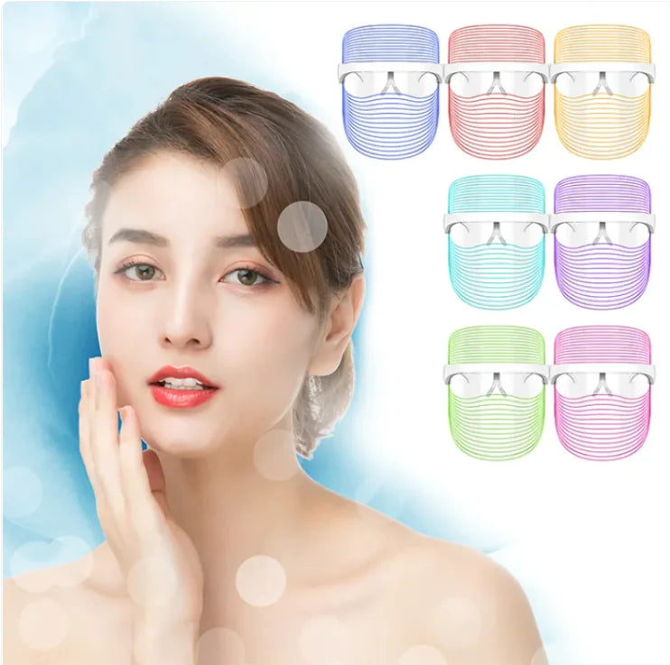 7-Color LED Red Light Therapy Skin Rejuvenation Mask