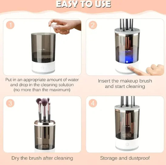Automatic Makeup Brush Cleaner
